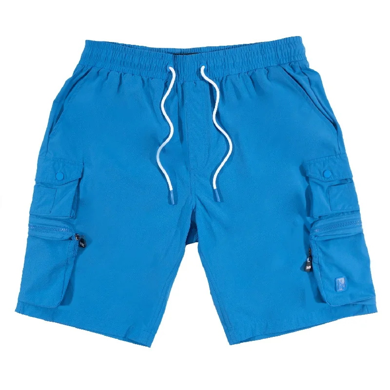 Men's drawstring casual linen shorts for a laid - back summer lookM633 Colton Nylon Spandex Cargo Shorts - Royal Blue Men's drawstring casual linen shorts for a laid - back summer lookM633 Colton Nylon Spandex Cargo Shorts - Royal Blue