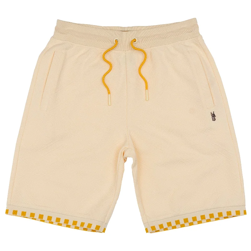 Men's pastel - colored cotton shorts for a spring - friendly outfitM963 Bianchi Jacquard Shorts - Natural Men's pastel - colored cotton shorts for a spring - friendly outfitM963 Bianchi Jacquard Shorts - Natural
