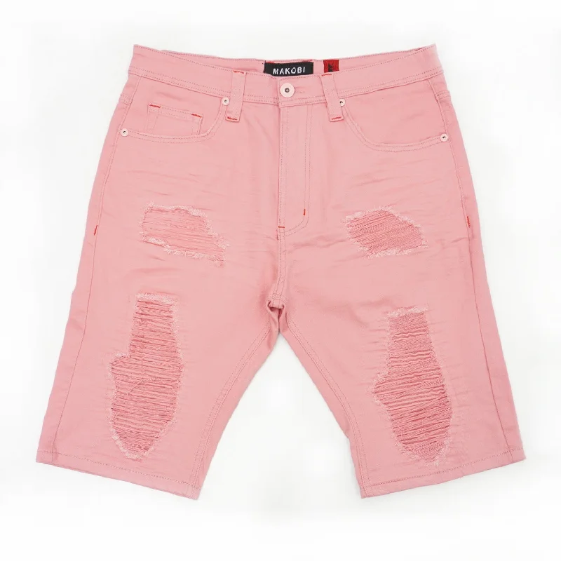 Men's elastic waistband lounge shorts for lazy weekends at homeM971 Jordanelle Twill Shorts - Salmon Men's elastic waistband lounge shorts for lazy weekends at homeM971 Jordanelle Twill Shorts - Salmon