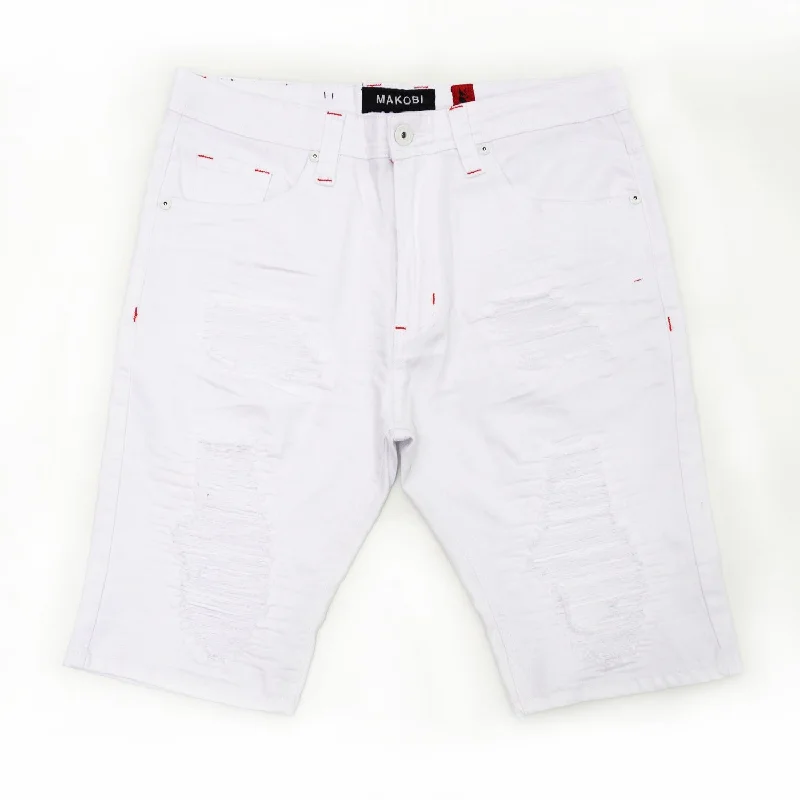 Men's wide - leg linen blend shorts for a relaxed beachside vibeM971 Jordanelle Twill Shorts - White Men's wide - leg linen blend shorts for a relaxed beachside vibeM971 Jordanelle Twill Shorts - White