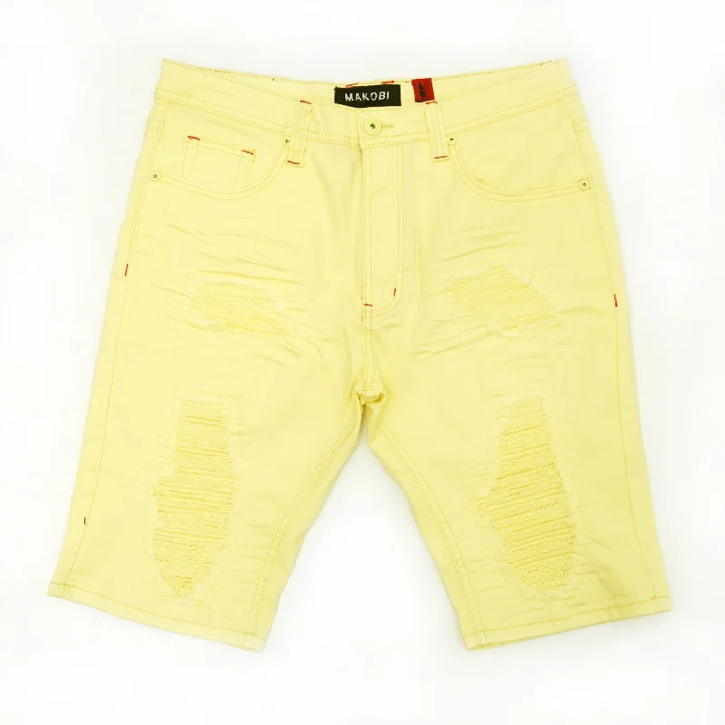 Men's moisture - wicking performance shorts for sweaty outdoor activitiesM971 Jordanelle Twill Shorts - Yellow Men's moisture - wicking performance shorts for sweaty outdoor activitiesM971 Jordanelle Twill Shorts - Yellow