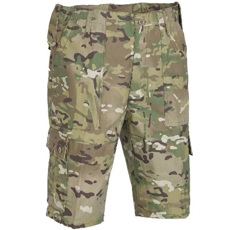 Men's wide - leg linen blend shorts for a relaxed beachside vibeMulticam MTP Camouflage Combat Shorts Men's wide - leg linen blend shorts for a relaxed beachside vibeMulticam MTP Camouflage Combat Shorts