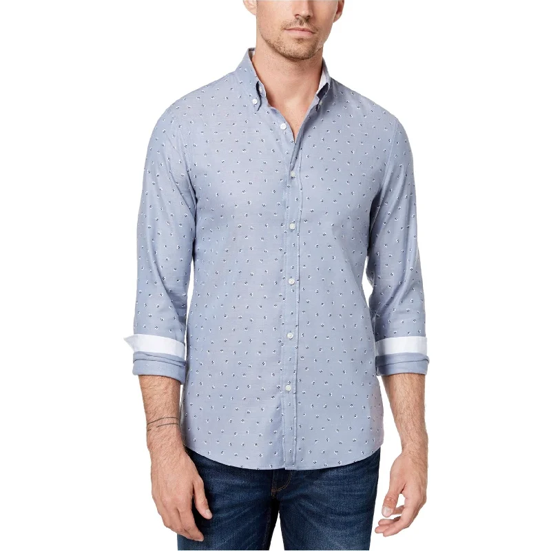 Men's Slim - Fit Printed Floral Casual Shirts in Pastel Colors for a Spring - Inspired VibeMichael Kors Mens Geometric Oxford Button Up Shirt, Blue, Small Men's Slim - Fit Printed Floral Casual Shirts in Pastel Colors for a Spring - Inspired VibeMichael Kors Mens Geometric Oxford Button Up Shirt, Blue, Small