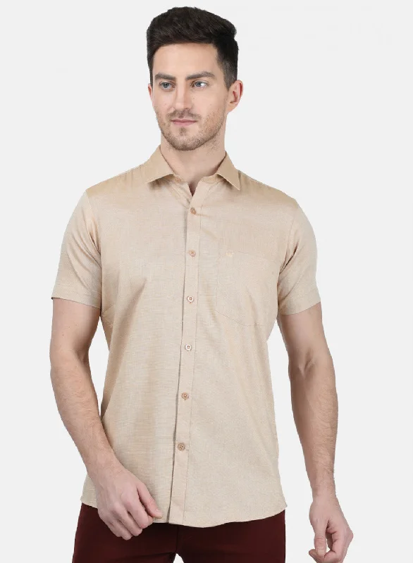 Men's Sustainable Recycled Material Casual Shirts for Eco - Conscious ConsumersMens Brown Printed Shirt Men's Sustainable Recycled Material Casual Shirts for Eco - Conscious ConsumersMens Brown Printed Shirt