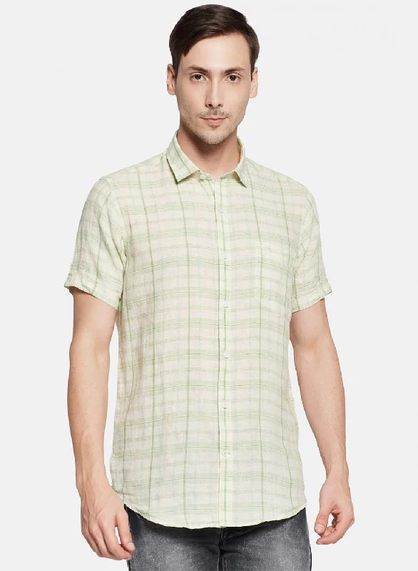 Men's Button - Down Oxford Casual Shirts in Crisp White for a Classic and Versatile StyleMens Light Green Check Shirt Men's Button - Down Oxford Casual Shirts in Crisp White for a Classic and Versatile StyleMens Light Green Check Shirt
