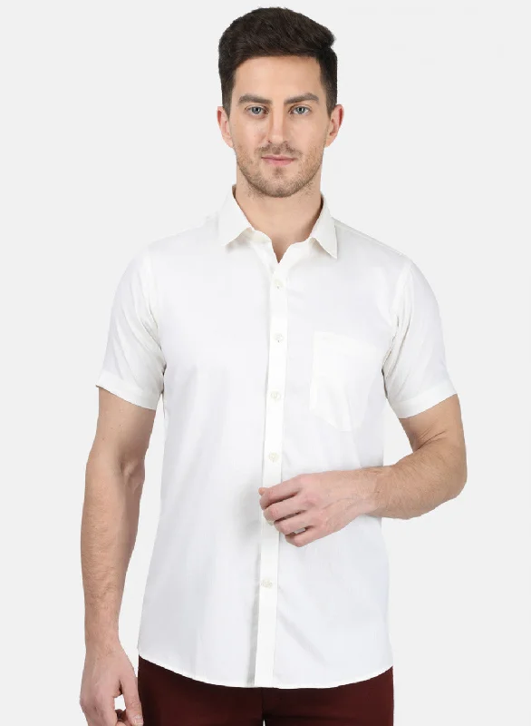 Men's Embroidered Detail Casual Shirts in Beige for a Touch of EleganceMens Off White Printed Shirt Men's Embroidered Detail Casual Shirts in Beige for a Touch of EleganceMens Off White Printed Shirt