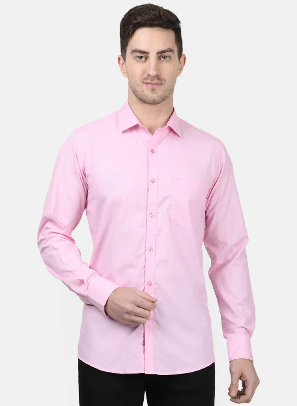 Plus Size Men's Plaid Flannel Casual Shirts in Earth Tones for a Cozy Fall OutfitMens Pink Solid Shirts