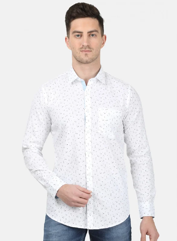 Men's Graphic - Printed Casual Shirts with Pop - Culture References for a Fun and Stylish LookMens White Printed Shirt Men's Graphic - Printed Casual Shirts with Pop - Culture References for a Fun and Stylish LookMens White Printed Shirt
