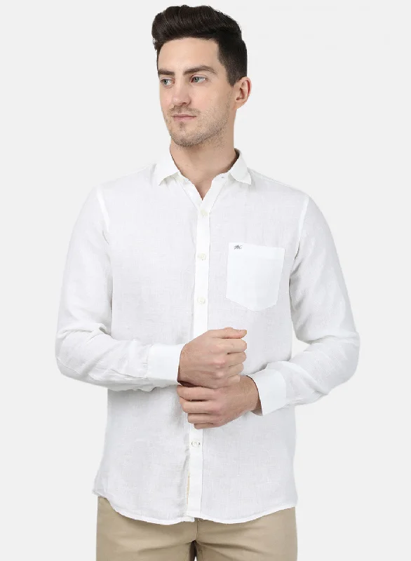 Men's Sustainable Recycled Material Casual Shirts for Eco - Conscious ConsumersMens White Solid Shirt Men's Sustainable Recycled Material Casual Shirts for Eco - Conscious ConsumersMens White Solid Shirt