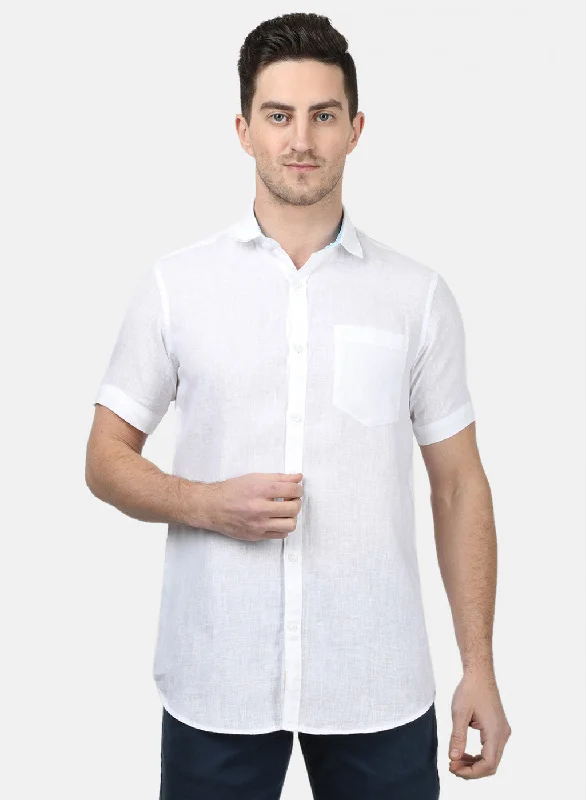 Men's Button - Down Oxford Casual Shirts in Crisp White for a Classic and Versatile StyleMens White Solid Shirts Men's Button - Down Oxford Casual Shirts in Crisp White for a Classic and Versatile StyleMens White Solid Shirts