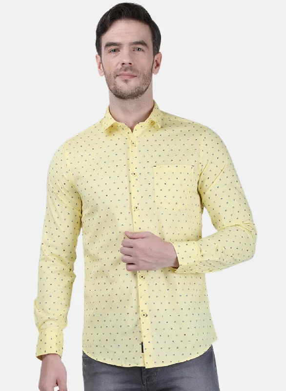 Men's Tailored Fit Checkered Casual Shirts in Multicolor for a Smart - Casual EnsembleMens Yellow Printed Shirt Men's Tailored Fit Checkered Casual Shirts in Multicolor for a Smart - Casual EnsembleMens Yellow Printed Shirt