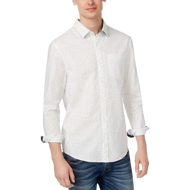 Men's Retro - Style Hawaiian Print Casual Shirts in Bold Patterns for a Tropical VacationOriginal Penguin Mens Paisley Button Up Shirt, White, Small Men's Retro - Style Hawaiian Print Casual Shirts in Bold Patterns for a Tropical VacationOriginal Penguin Mens Paisley Button Up Shirt, White, Small