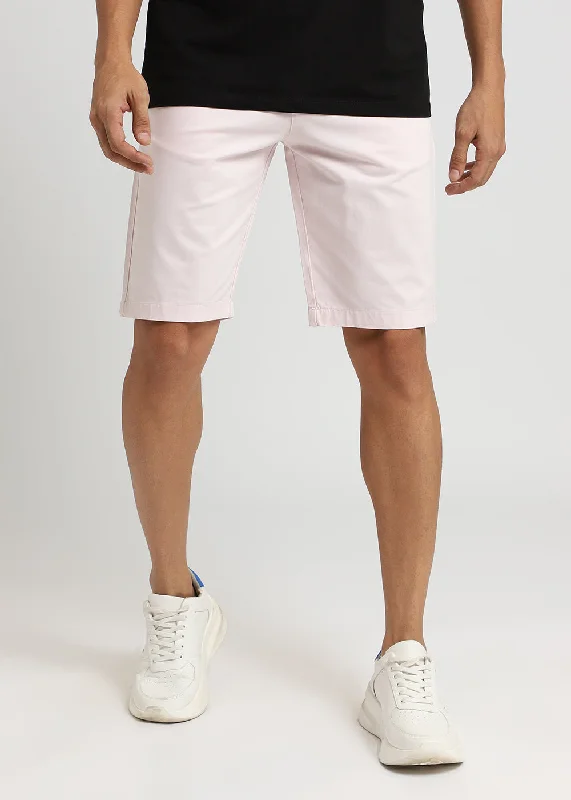 Men's ripped denim shorts for a trendy streetwear aestheticPastel Pink Shorts