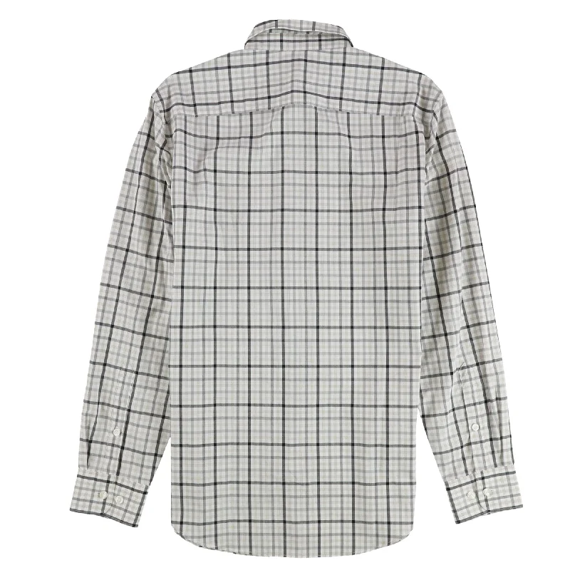 Men's Long - Line Oversized Casual Shirts in Dark Gray for a Relaxed and Modern LookPerry Ellis Mens Tattersall Button Up Shirt, Grey, Small Men's Long - Line Oversized Casual Shirts in Dark Gray for a Relaxed and Modern LookPerry Ellis Mens Tattersall Button Up Shirt, Grey, Small