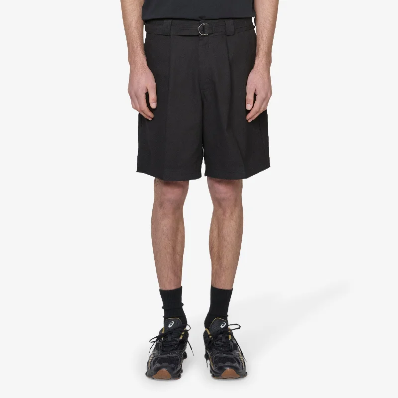 Men's floral print silk blend shorts for a unique night - out lookPleated Suit Short Black Men's floral print silk blend shorts for a unique night - out lookPleated Suit Short Black