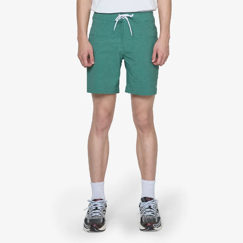 Men's zip - pocket canvas shorts for added functionality during travelQuigg Boardshort Green Men's zip - pocket canvas shorts for added functionality during travelQuigg Boardshort Green