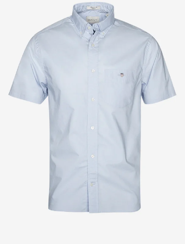 Men's Tailored Fit Checkered Casual Shirts in Multicolor for a Smart - Casual EnsembleRegular Poplin Short Sleeve Light Blue Men's Tailored Fit Checkered Casual Shirts in Multicolor for a Smart - Casual EnsembleRegular Poplin Short Sleeve Light Blue