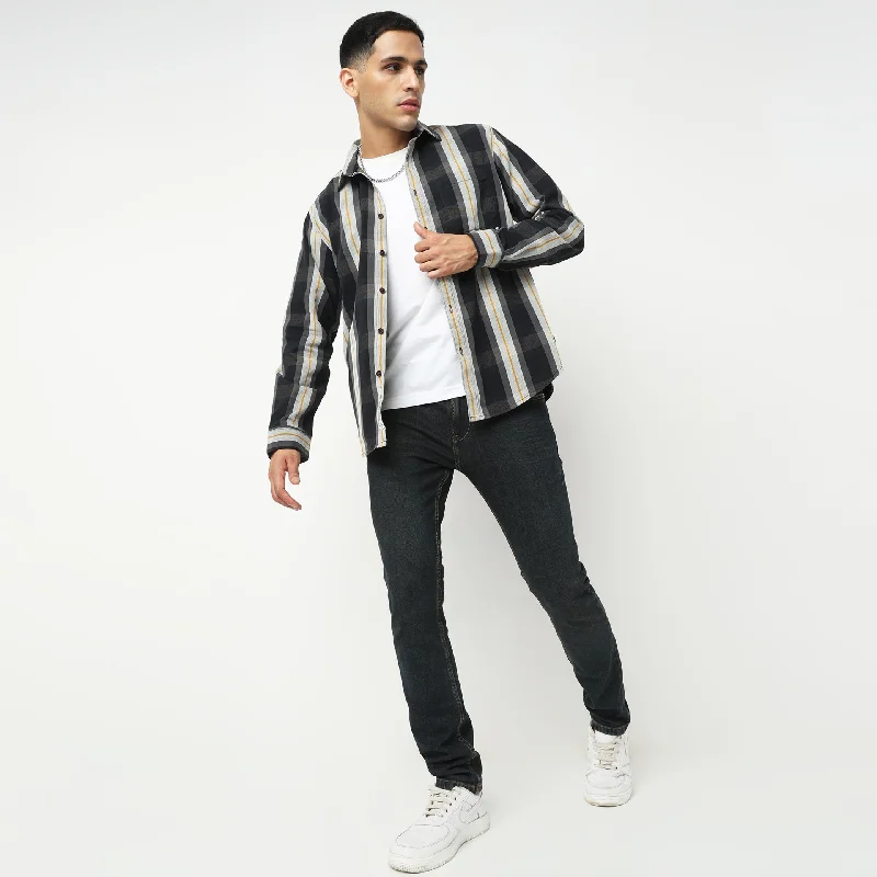 Men's Organic Cotton Casual Shirts with a Soft Handfeel for Everyday ComfortRegular Fit Checkered Shirt Men's Organic Cotton Casual Shirts with a Soft Handfeel for Everyday ComfortRegular Fit Checkered Shirt