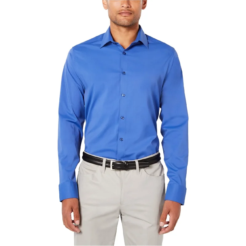 Men's Linen Blend Casual Shirts with Roll - Up Sleeves for a Summer Beach LookRyan Seacrest Mens Modern-Fit Button Up Shirt
