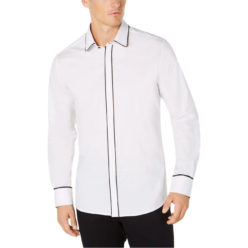 Men's Shearling - Lined Collar Casual Shirts in Brown for a Rustic and Warm AppealRyan Seacrest Mens Woven Tuxedo Button Up Shirt, White, Large Men's Shearling - Lined Collar Casual Shirts in Brown for a Rustic and Warm AppealRyan Seacrest Mens Woven Tuxedo Button Up Shirt, White, Large