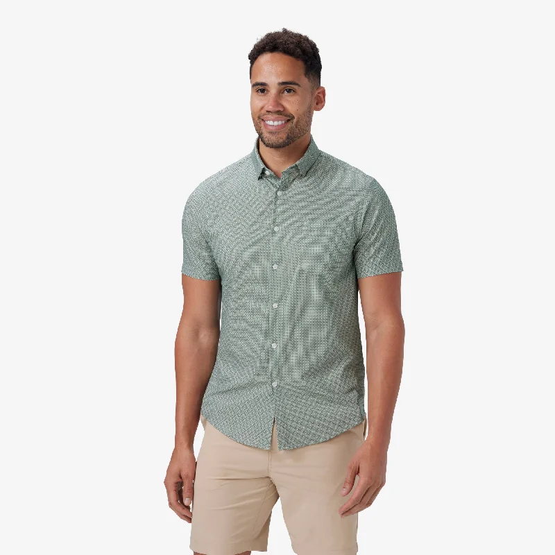 Men's Slim - Fit Printed Floral Casual Shirts in Pastel Colors for a Spring - Inspired VibeSage Square Print Men's Slim - Fit Printed Floral Casual Shirts in Pastel Colors for a Spring - Inspired VibeSage Square Print
