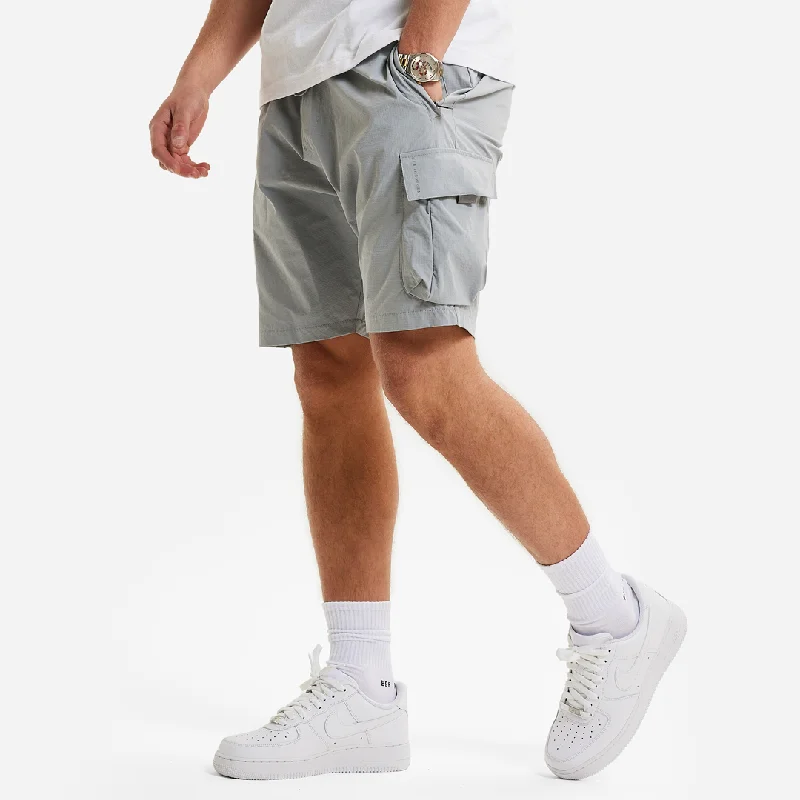 Men's camo print cargo shorts for outdoor adventuresSakai Cargo Short - Concrete