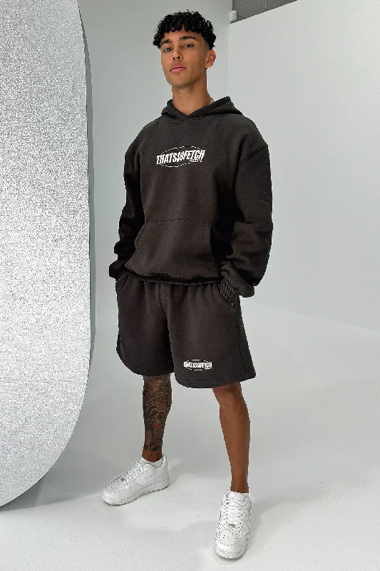 Men's zip - pocket canvas shorts for added functionality during travelSeries 10 3/4 Shorts - Charcoal Men's zip - pocket canvas shorts for added functionality during travelSeries 10 3/4 Shorts - Charcoal