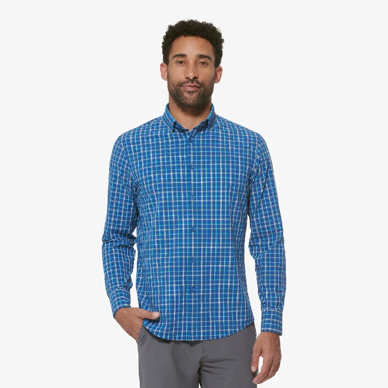 Men's Retro - Style Hawaiian Print Casual Shirts in Bold Patterns for a Tropical VacationSet Sail Windowpane Men's Retro - Style Hawaiian Print Casual Shirts in Bold Patterns for a Tropical VacationSet Sail Windowpane