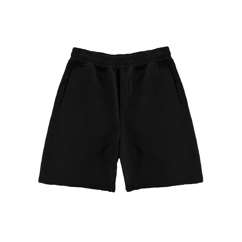Men's plaid pattern wool blend shorts for a preppy fall styleShort - Black
