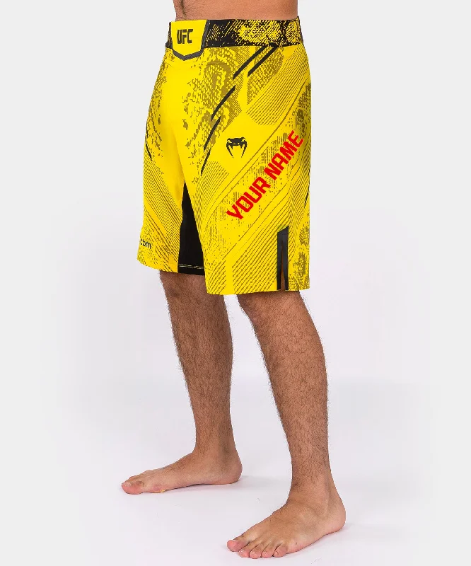 Men's distressed cotton shorts for a bohemian - inspired styleShort de combat personnalisé Coupe longue pour Hommes UFC Adrenaline by Venum Authentic Fight Night – Jaune Men's distressed cotton shorts for a bohemian - inspired styleShort de combat personnalisé Coupe longue pour Hommes UFC Adrenaline by Venum Authentic Fight Night – Jaune