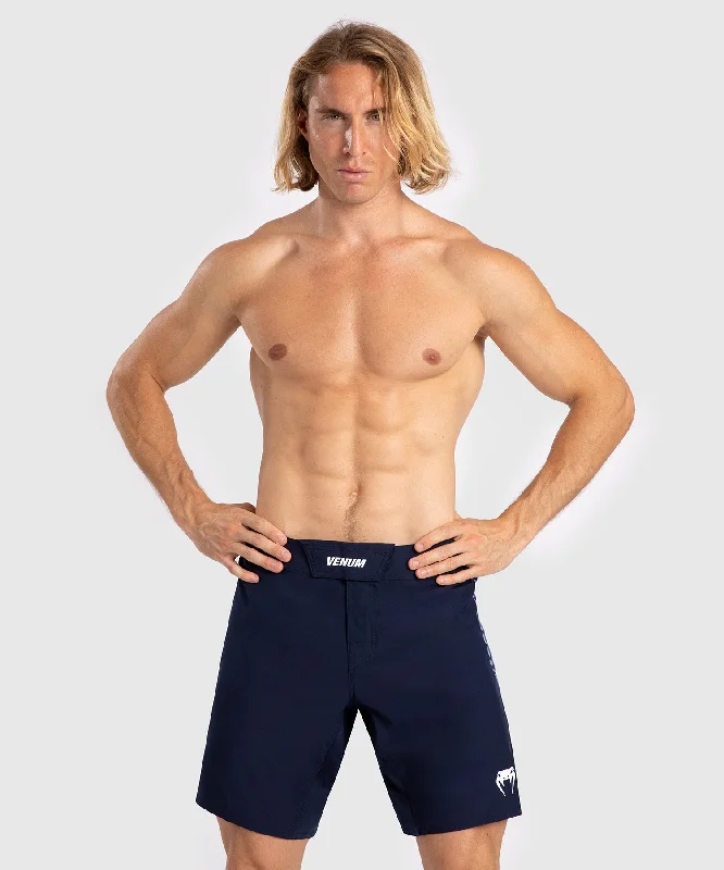 Men's adjustable - length convertible shorts for versatile useShort de Combat pour Hommes Venum Tempest - Bleu Marine/Bleu