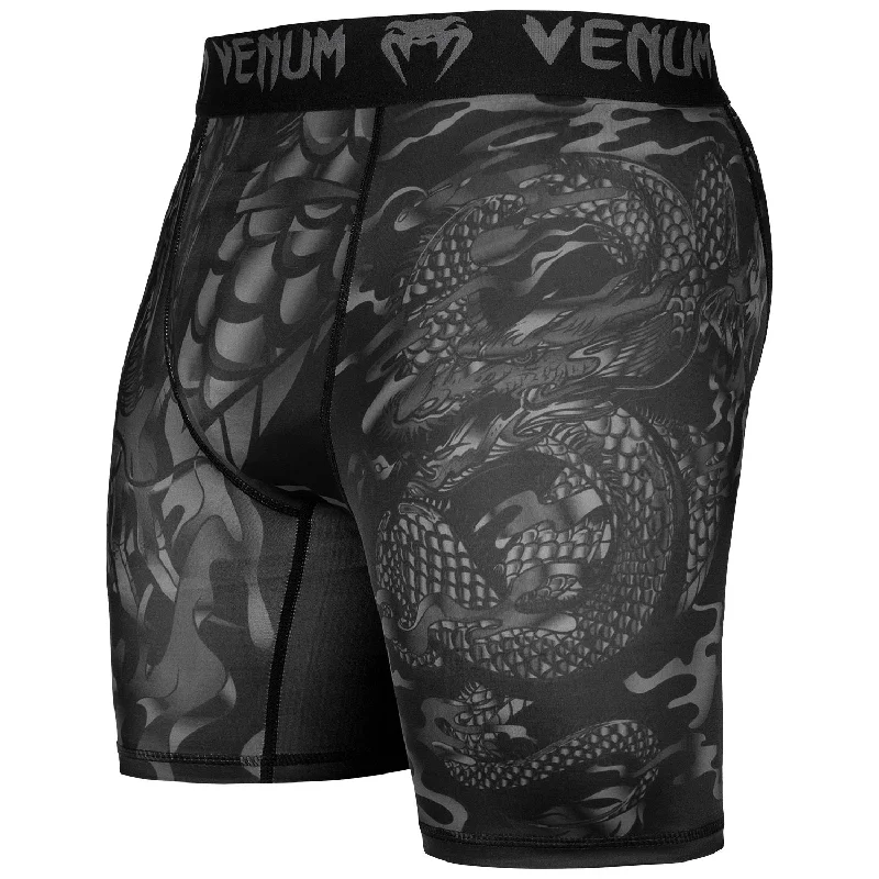 Men's high - waisted swim shorts with UPF protection for beach vacationsShort de compression Venum Dragon's Flight - Noir/Noir Men's high - waisted swim shorts with UPF protection for beach vacationsShort de compression Venum Dragon's Flight - Noir/Noir