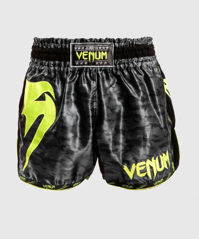 Men's elastic waistband lounge shorts for lazy weekends at homeShort de Muay Thai Venum Giant Camo - Noir/Jaune Men's elastic waistband lounge shorts for lazy weekends at homeShort de Muay Thai Venum Giant Camo - Noir/Jaune