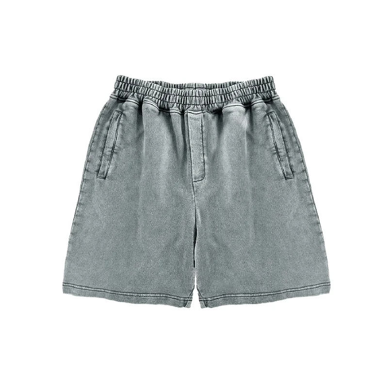 Men's flat - front chino shorts for semi - formal summer eventsShort - Vintage Grey