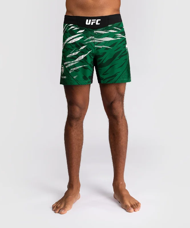Men's moisture - wicking performance shorts for sweaty outdoor activitiesShorts de Combat pour Hommes UFC Fusion by Venum Authentic Fight Night - Coupe Courte - Vert Men's moisture - wicking performance shorts for sweaty outdoor activitiesShorts de Combat pour Hommes UFC Fusion by Venum Authentic Fight Night - Coupe Courte - Vert