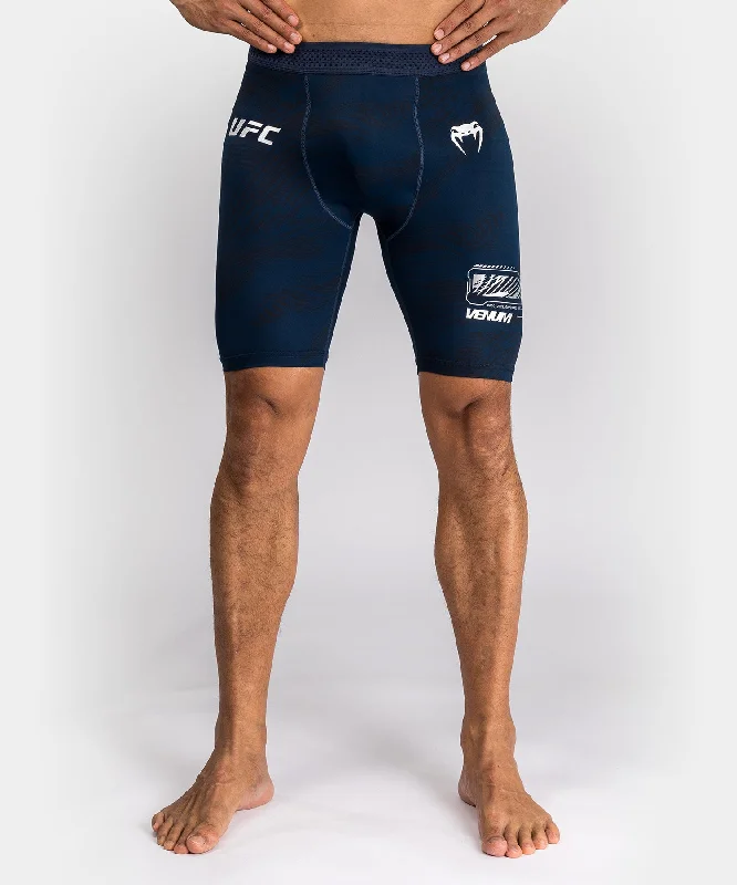 Men's drawstring casual linen shorts for a laid - back summer lookShorts Vale Tudo pour Hommes UFC Fusion by Venum Fight Week - Bleu Océanique Men's drawstring casual linen shorts for a laid - back summer lookShorts Vale Tudo pour Hommes UFC Fusion by Venum Fight Week - Bleu Océanique