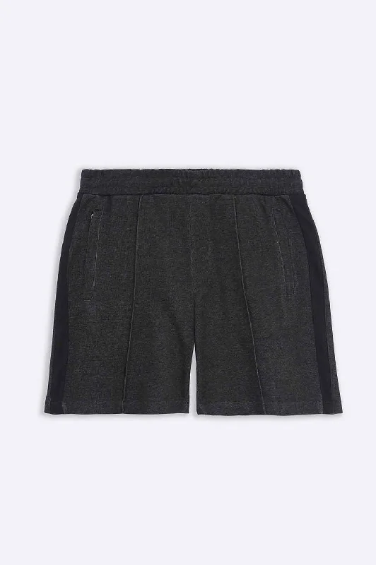 Men's breathable cotton athletic shorts for intense workoutsSHORTS WITH SIDE PANEL