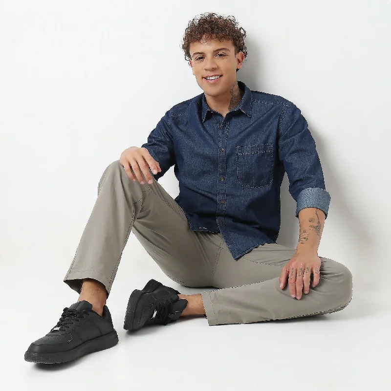 Men's Graphic - Printed Casual Shirts with Pop - Culture References for a Fun and Stylish LookSlim Fit Solid Shirt Men's Graphic - Printed Casual Shirts with Pop - Culture References for a Fun and Stylish LookSlim Fit Solid Shirt