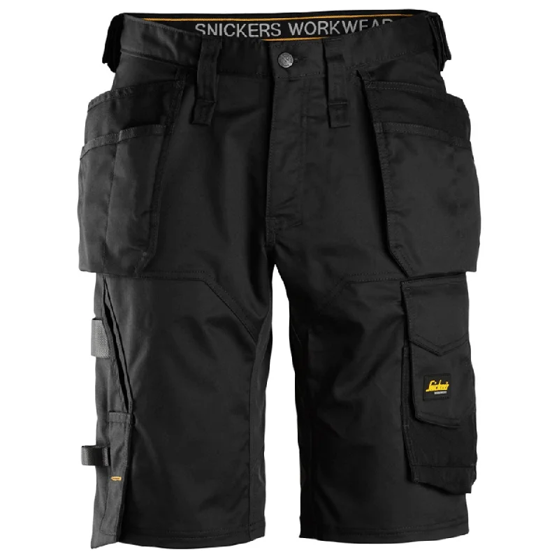 Men's pleated front twill shorts for a classic and sophisticated appearanceSnickers 6151 AllroundWork, Stretch Loose Fit Holster Pockets Work Shorts Various Colours Men's pleated front twill shorts for a classic and sophisticated appearanceSnickers 6151 AllroundWork, Stretch Loose Fit Holster Pockets Work Shorts Various Colours