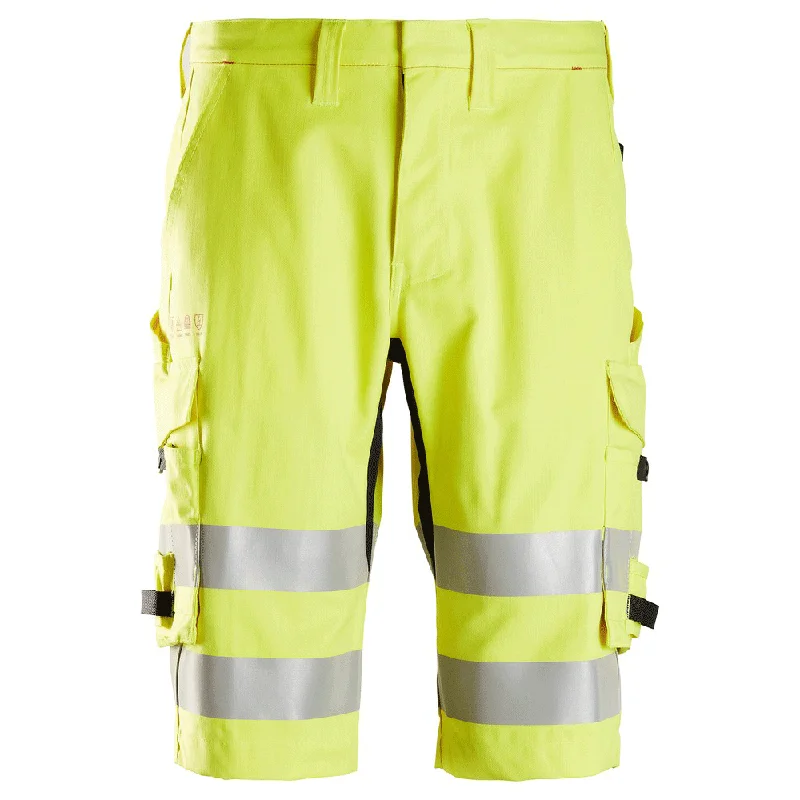 Men's distressed cotton shorts for a bohemian - inspired styleSnickers 6160 ProtecWork, Flame Retardant Hi-Vis Shorts, Class 1 Men's distressed cotton shorts for a bohemian - inspired styleSnickers 6160 ProtecWork, Flame Retardant Hi-Vis Shorts, Class 1