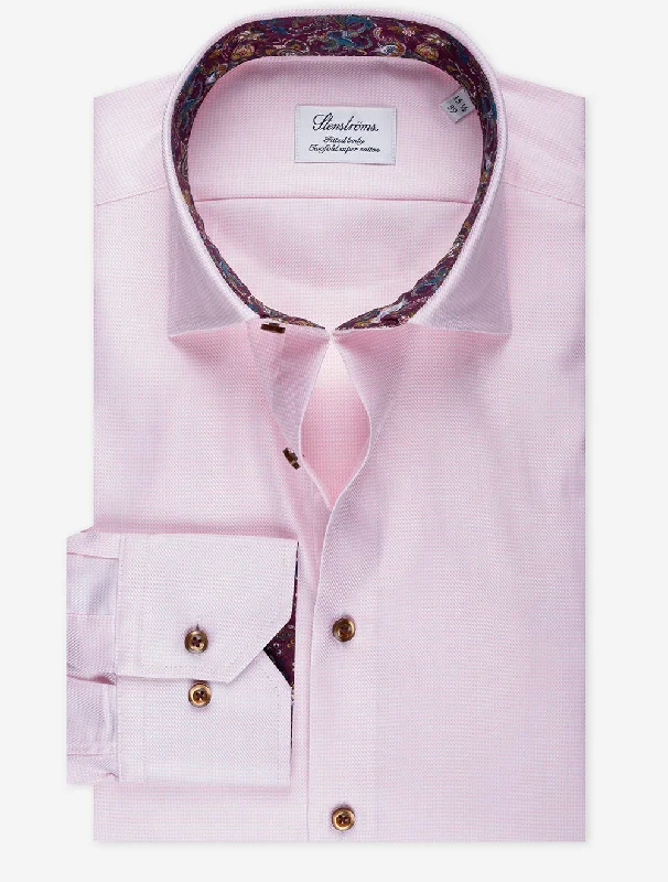 Men's Short - Sleeve Linen Casual Shirts in Light Khaki for a Breathable Summer OptionPattern Inlay Shirt Pink Men's Short - Sleeve Linen Casual Shirts in Light Khaki for a Breathable Summer OptionPattern Inlay Shirt Pink