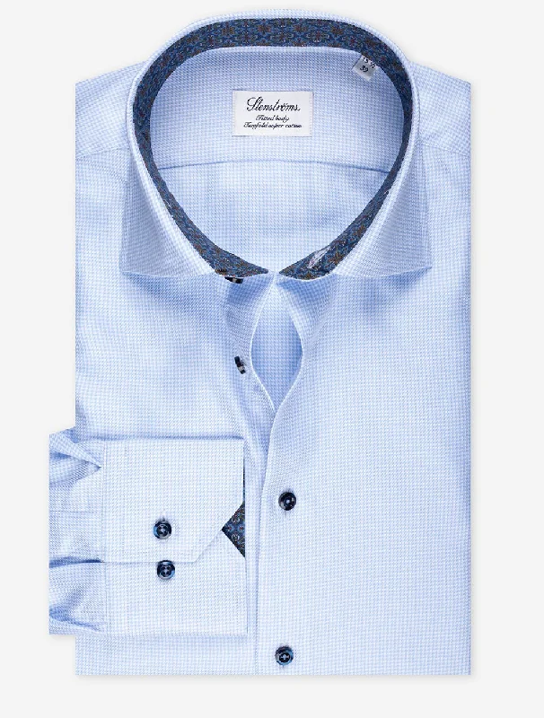 Men's Shearling - Lined Collar Casual Shirts in Brown for a Rustic and Warm AppealContrast Twill Shirt Blue Men's Shearling - Lined Collar Casual Shirts in Brown for a Rustic and Warm AppealContrast Twill Shirt Blue