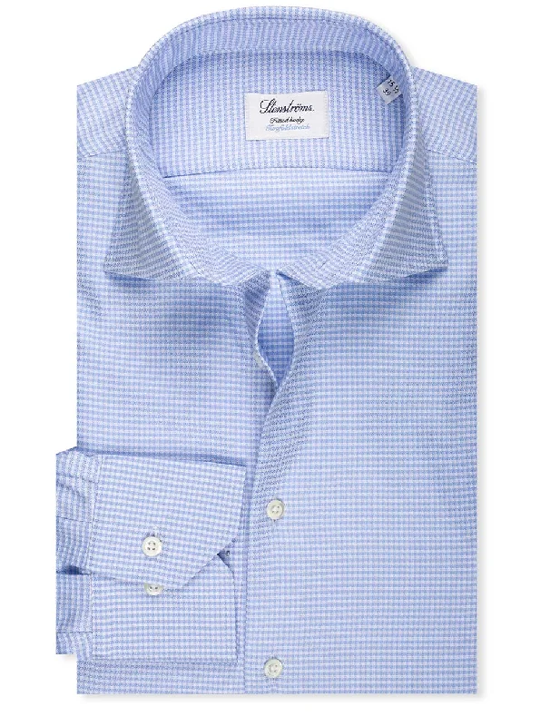 Men's Long - Line Oversized Casual Shirts in Dark Gray for a Relaxed and Modern LookFitted Checked Stretch Twill Shirt Blue Men's Long - Line Oversized Casual Shirts in Dark Gray for a Relaxed and Modern LookFitted Checked Stretch Twill Shirt Blue