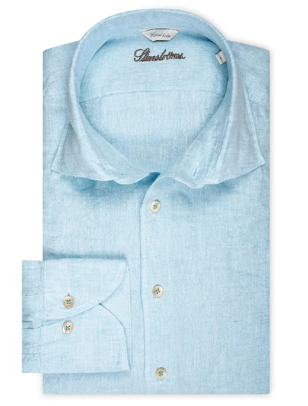 Men's Organic Cotton Casual Shirts with a Soft Handfeel for Everyday ComfortLinen Shirt Aqua Men's Organic Cotton Casual Shirts with a Soft Handfeel for Everyday ComfortLinen Shirt Aqua