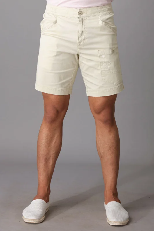 Men's elastic waistband lounge shorts for lazy weekends at homeStone Cotton Short
