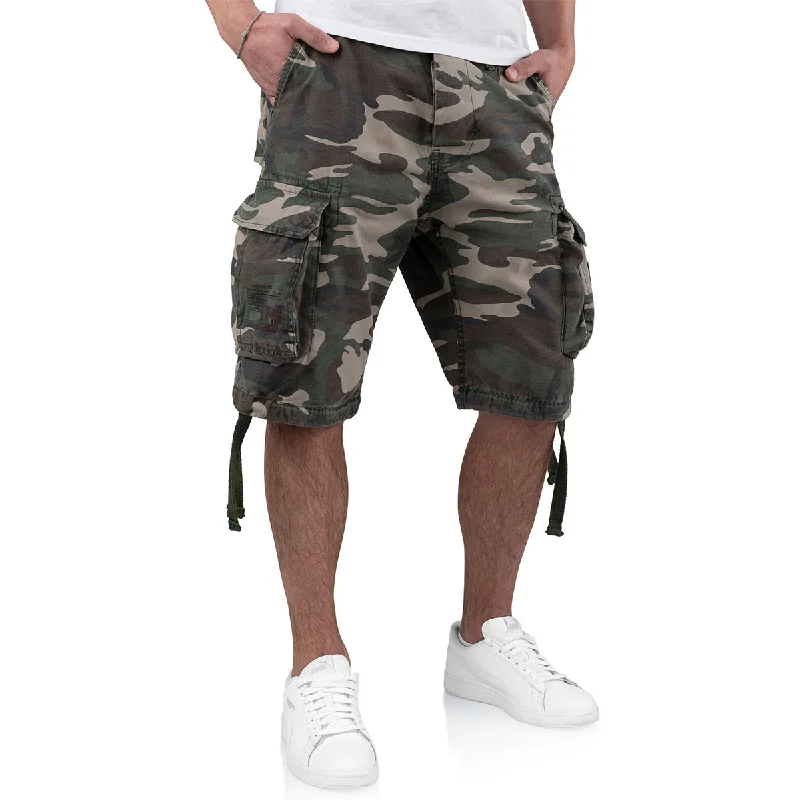 Men's breathable cotton athletic shorts for intense workoutsSurplus Airborne Vintage Shorts Woodland Camo Men's breathable cotton athletic shorts for intense workoutsSurplus Airborne Vintage Shorts Woodland Camo