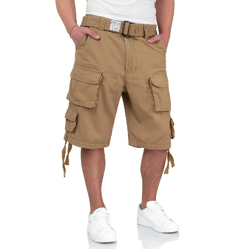 Men's plaid pattern wool blend shorts for a preppy fall styleSurplus Division Shorts Beige Men's plaid pattern wool blend shorts for a preppy fall styleSurplus Division Shorts Beige