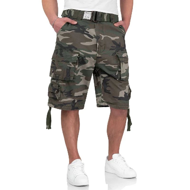 Men's breathable cotton athletic shorts for intense workoutsSurplus Division Shorts Woodland Camo Men's breathable cotton athletic shorts for intense workoutsSurplus Division Shorts Woodland Camo