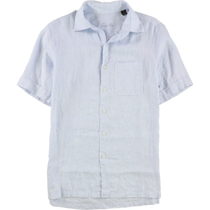 Men's Sustainable Recycled Material Casual Shirts for Eco - Conscious ConsumersTasso Elba Mens Cross-Dye Button Up Shirt, Blue, Small Men's Sustainable Recycled Material Casual Shirts for Eco - Conscious ConsumersTasso Elba Mens Cross-Dye Button Up Shirt, Blue, Small