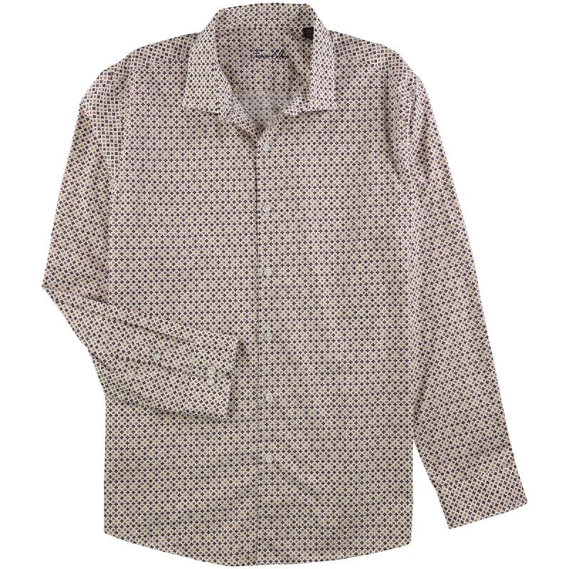 Men's Button - Down Oxford Casual Shirts in Crisp White for a Classic and Versatile StyleTasso Elba Mens Printed Button Up Shirt, Red, Small Men's Button - Down Oxford Casual Shirts in Crisp White for a Classic and Versatile StyleTasso Elba Mens Printed Button Up Shirt, Red, Small